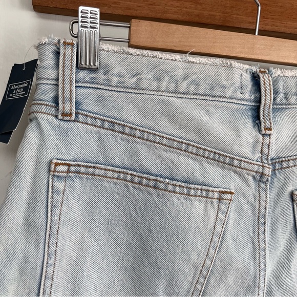 Abercrombie & Fitch Denim Shorts Size 29 UK 12 Blue Denim Festival New RRP £58 - Picture 9 of 12